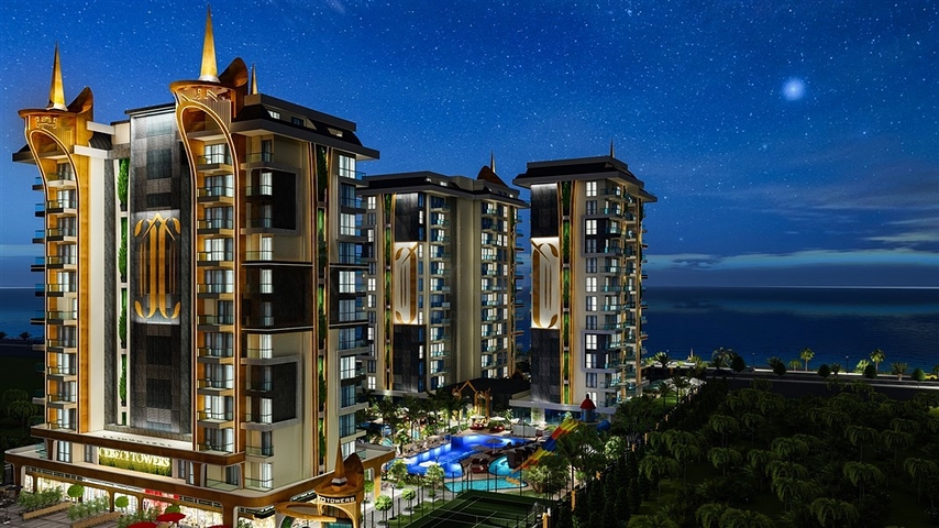 اطلالة بحر مباشرة - مجمع فاخر قيد الانشاء -في مهموتلار / الانيا 