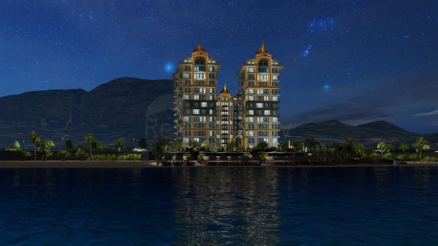 اطلالة بحر مباشرة - مجمع فاخر قيد الانشاء -في مهموتلار / الانيا 