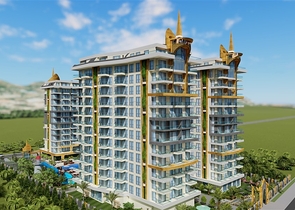 اطلالة بحر مباشرة - مجمع فاخر قيد الانشاء -في مهموتلار / الانيا 