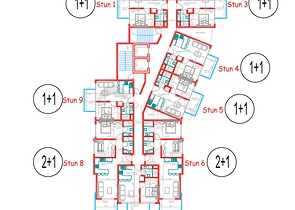 اطلالة بحر مباشرة - مجمع فاخر قيد الانشاء -في مهموتلار / الانيا 