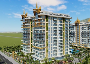 اطلالة بحر مباشرة - مجمع فاخر قيد الانشاء -في مهموتلار / الانيا 