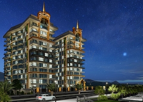 اطلالة بحر مباشرة - مجمع فاخر قيد الانشاء -في مهموتلار / الانيا 