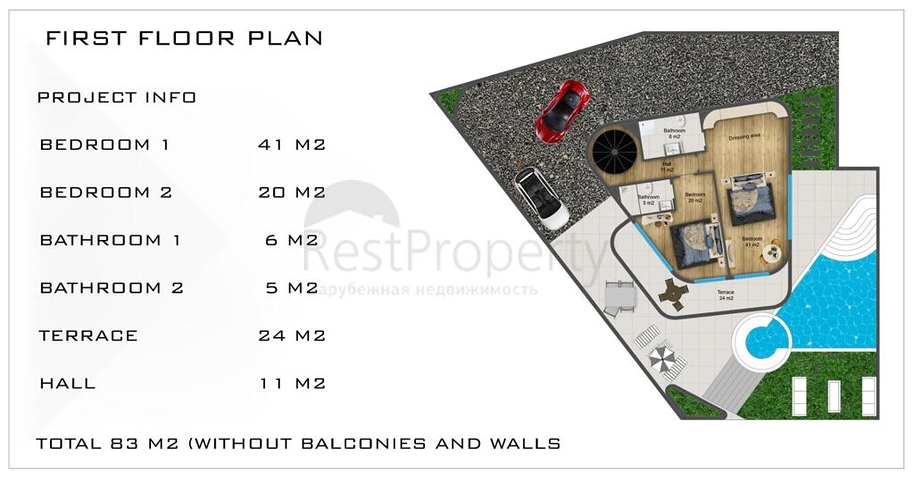 اطلالة بحر -فيلا فاخرة - 3 غرف وصالة -مسبح خاص -في كارجي جاك / الانيا 