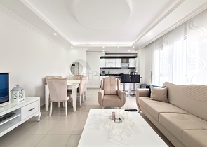 شقة 2 غرفة وصالة -مفروشة -ضمن مجمع يضم خدمات -في افسلار / الانيا