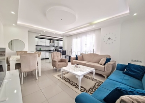 شقة 2 غرفة وصالة -مفروشة -ضمن مجمع يضم خدمات -في افسلار / الانيا