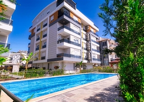 شقة بغرفة نوم واحدة مع أثاث في كونيالتي أنطاليا