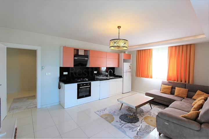 شقة انيقة ضمن مجمع فاخر - تصميم 1+1 - في مهموتلار / الانيا 