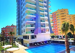 شقة انيقة ضمن مجمع فاخر - تصميم 1+1 - في مهموتلار / الانيا 