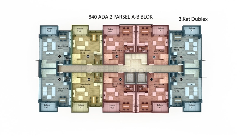 اقساط ل 30 شهرا - شقق بتصاميم متنوعة -ضمن مجمع فاخر -في كاستل / الانيا 