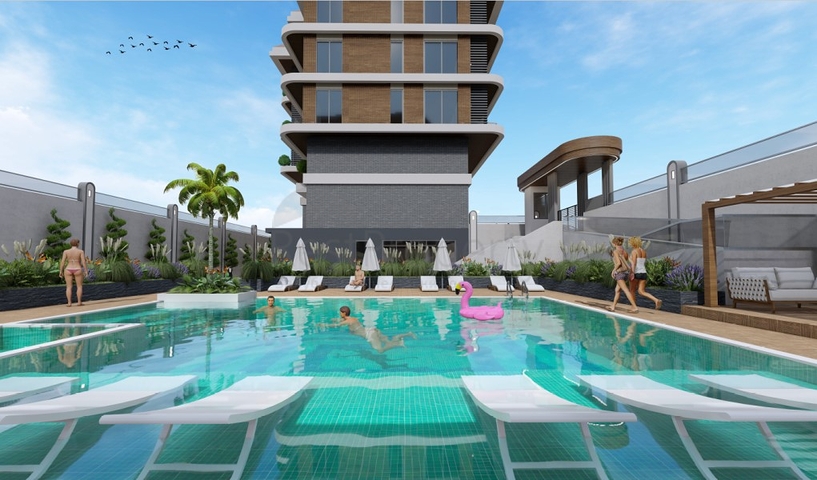 اطلالة بحرية -شقق ضمن مجمع سكني حديث في كاستل / الانيا 