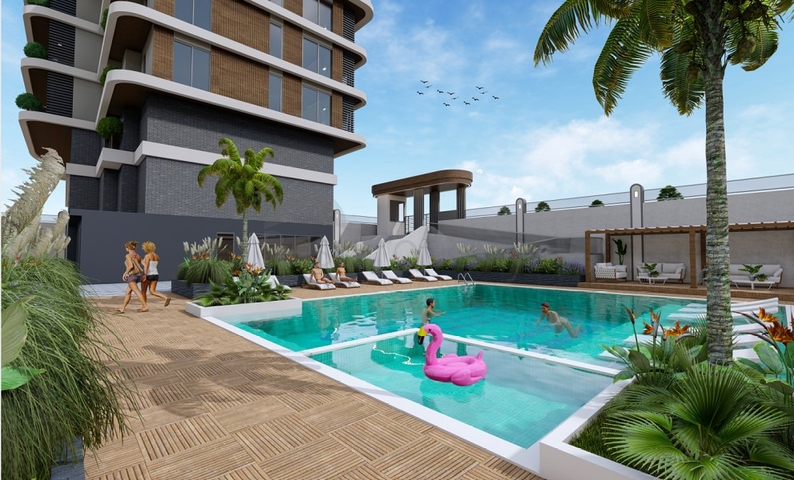 اطلالة بحرية -شقق ضمن مجمع سكني حديث في كاستل / الانيا 