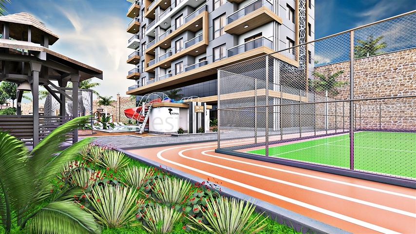 بالاقساط -شقق ضمن مجمع قيد الانشاء -في منطقة توسمور المركزية / الانيا