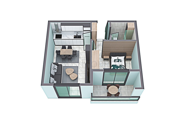 بالاقساط -شقق ضمن مجمع قيد الانشاء -في منطقة توسمور المركزية / الانيا