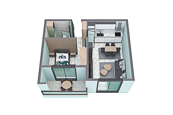 بالاقساط -شقق ضمن مجمع قيد الانشاء -في منطقة توسمور المركزية / الانيا