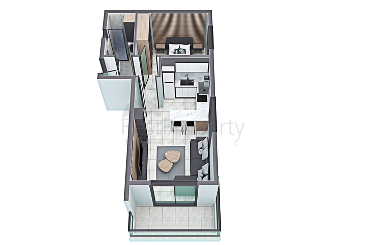 بالاقساط -شقق ضمن مجمع قيد الانشاء -في منطقة توسمور المركزية / الانيا