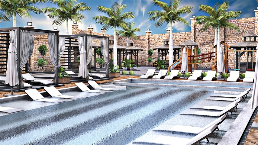 بالاقساط -شقق ضمن مجمع قيد الانشاء -في منطقة توسمور المركزية / الانيا