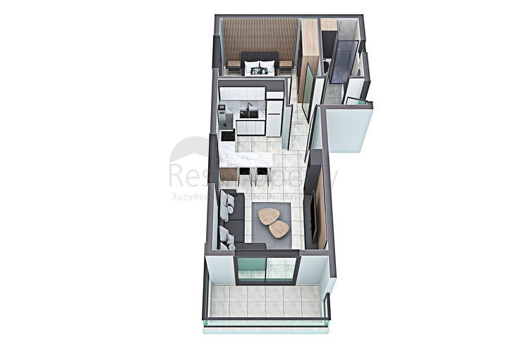 بالاقساط -شقق ضمن مجمع قيد الانشاء -في منطقة توسمور المركزية / الانيا