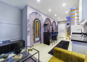 ضمن مجمع على البحر مباشرة -شقة دوبلكس انيقة -تصميم 1+1- في مهموتلار / الانيا 