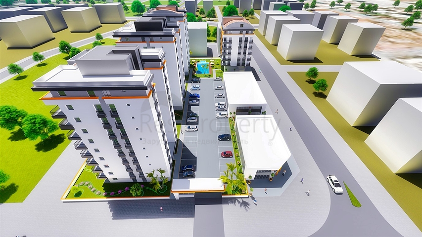 شقق 2 + 1 مع مطبخ منفصل في مشروع في كيبيز