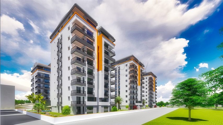 شقق 2 + 1 مع مطبخ منفصل في مشروع في كيبيز