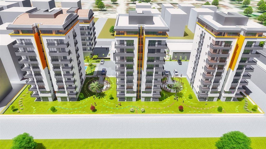 شقق 2 + 1 مع مطبخ منفصل في مشروع في كيبيز