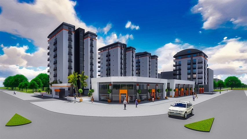 شقق 2 + 1 مع مطبخ منفصل في مشروع في كيبيز