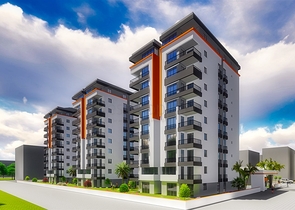 شقق 2 + 1 مع مطبخ منفصل في مشروع في كيبيز