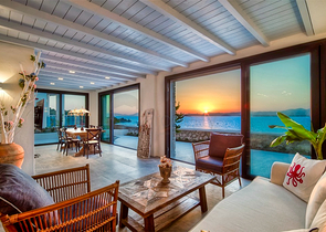 فيلا فاخرة 4 + 1 مع أثاث مطلة على البحر الأبيض المتوسط