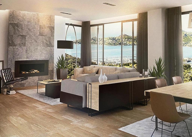 فلل فاخرة -اطلالة بحر ساحرة - تصميم 1+5 - في بودروم 