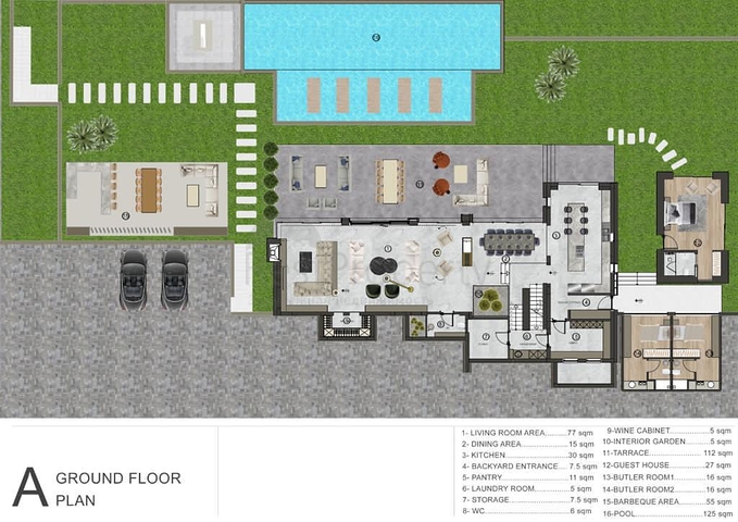 فلل فاخرة -اطلالة بحر ساحرة - تصميم 1+5 - في بودروم 