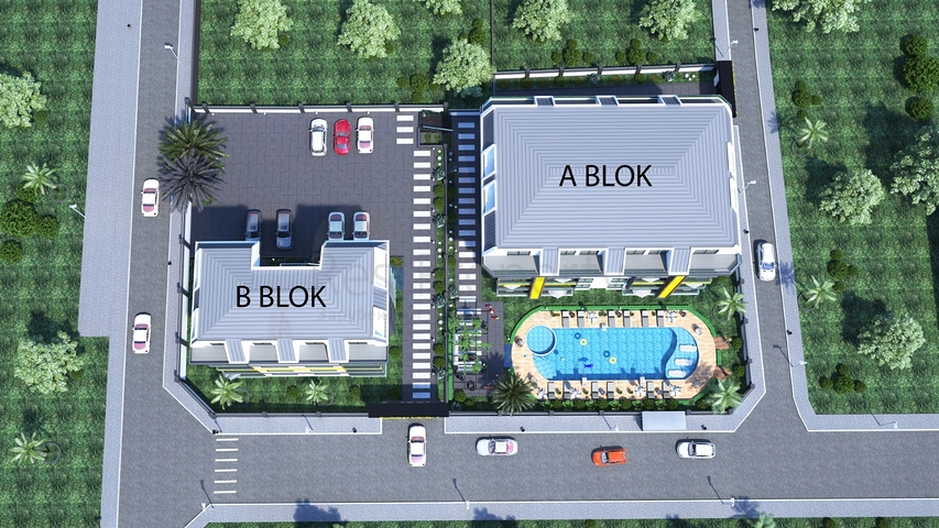 مجمع قيد الانشاء -شقق بالتقسيط حتى تاريخ التسليم -في كاستل / الانيا 