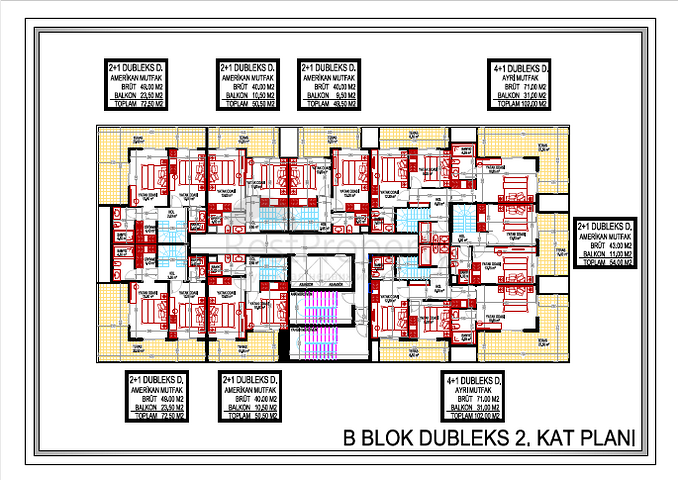 للمستثمرين -شقق ضمن مجمع قيد الانشاء -في مهموتلار / الانيا 