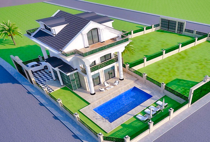 مشروع استثماري لفيلا 4 + 1 في فتحية كاليس