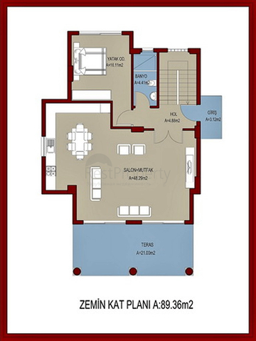 مشروع استثماري لفيلا 4 + 1 في فتحية كاليس