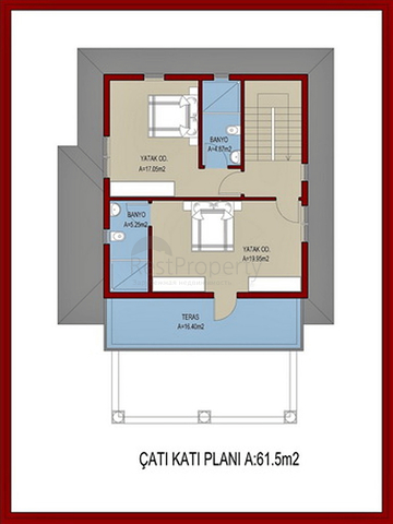 مشروع استثماري لفيلا 4 + 1 في فتحية كاليس