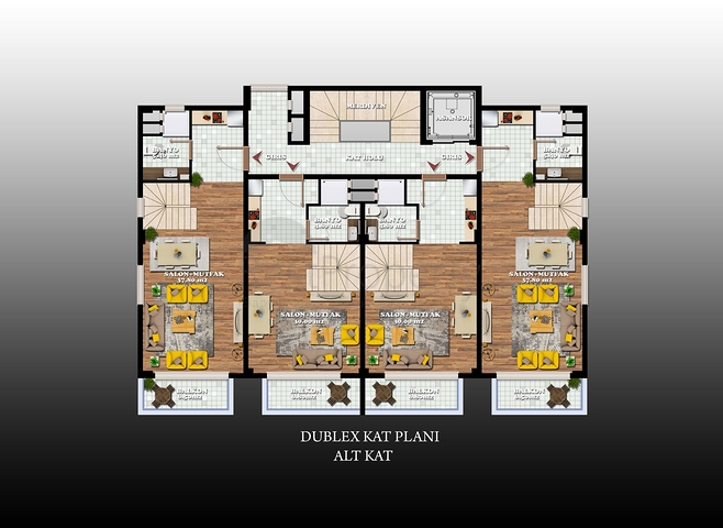 اطلالة بحرية ساحرة -مجمع فاخر - في كوناكليه / الانيا 