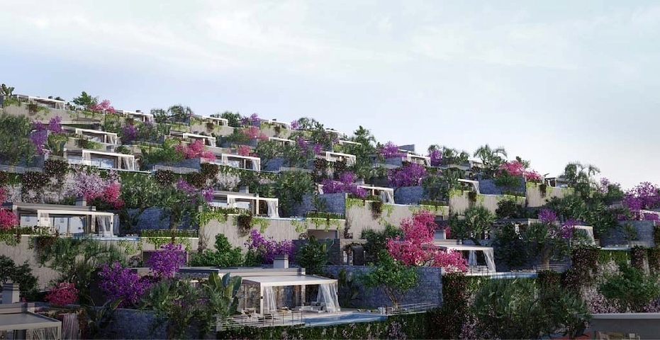 فيلا فخمة -باطلالة بحر -مساحة ارض واسعة -في بودروم