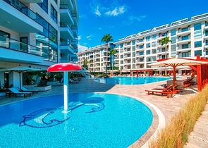 مجمع بخدمات 5 نجوم -شقة 1+1 - في كاستل / الانيا 