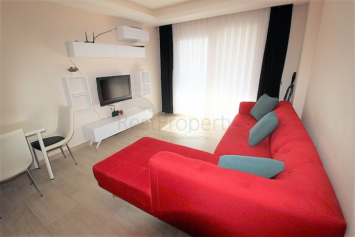 مجمع انيق -قريب من البحر والخدمات -شقة 1+1 - مفروشة -في كاستل / الانيا 