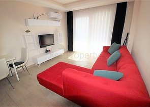 مجمع انيق -قريب من البحر والخدمات -شقة 1+1 - مفروشة -في كاستل / الانيا 