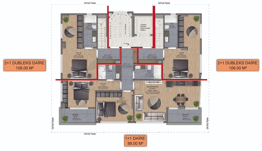 للراغبين بالاستثمار العقاري -شقق قيد الانشاء في مركز الانيا 