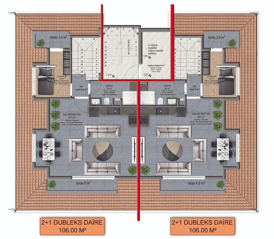 للراغبين بالاستثمار العقاري -شقق قيد الانشاء في مركز الانيا 