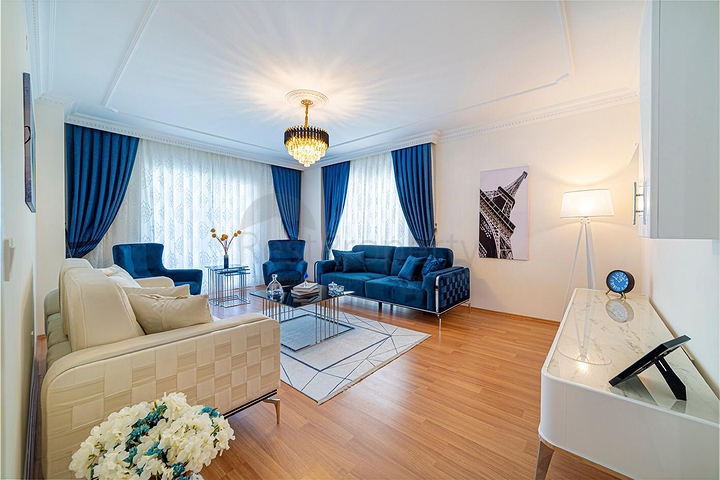 شقة عائلية انيقة مفروشة -تصميم 1+2 - في مهموتلار / الانيا 