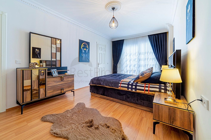 شقة عائلية انيقة مفروشة -تصميم 1+2 - في مهموتلار / الانيا 