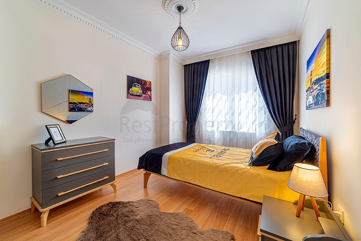 شقة عائلية انيقة مفروشة -تصميم 1+2 - في مهموتلار / الانيا 