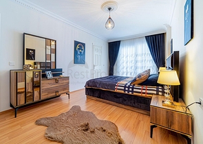 شقة عائلية انيقة مفروشة -تصميم 1+2 - في مهموتلار / الانيا 