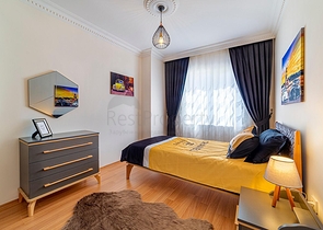 شقة عائلية انيقة مفروشة -تصميم 1+2 - في مهموتلار / الانيا 