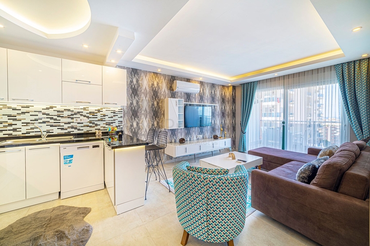 طابق مرتفع -شقة غرفة وصالة -مفروشة -في مهموتلار / الانيا