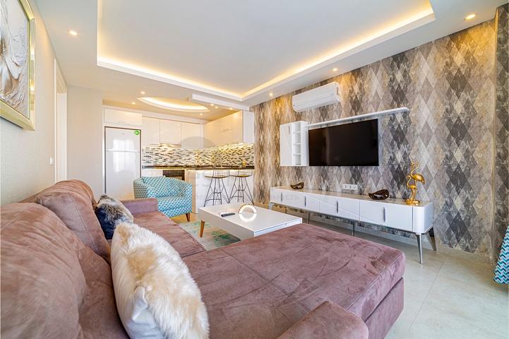 طابق مرتفع -شقة غرفة وصالة -مفروشة -في مهموتلار / الانيا