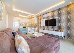 طابق مرتفع -شقة غرفة وصالة -مفروشة -في مهموتلار / الانيا